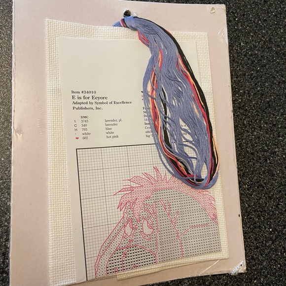 Disney E is for eeyore Counted Cross stitch kit - Picture 2 of 2